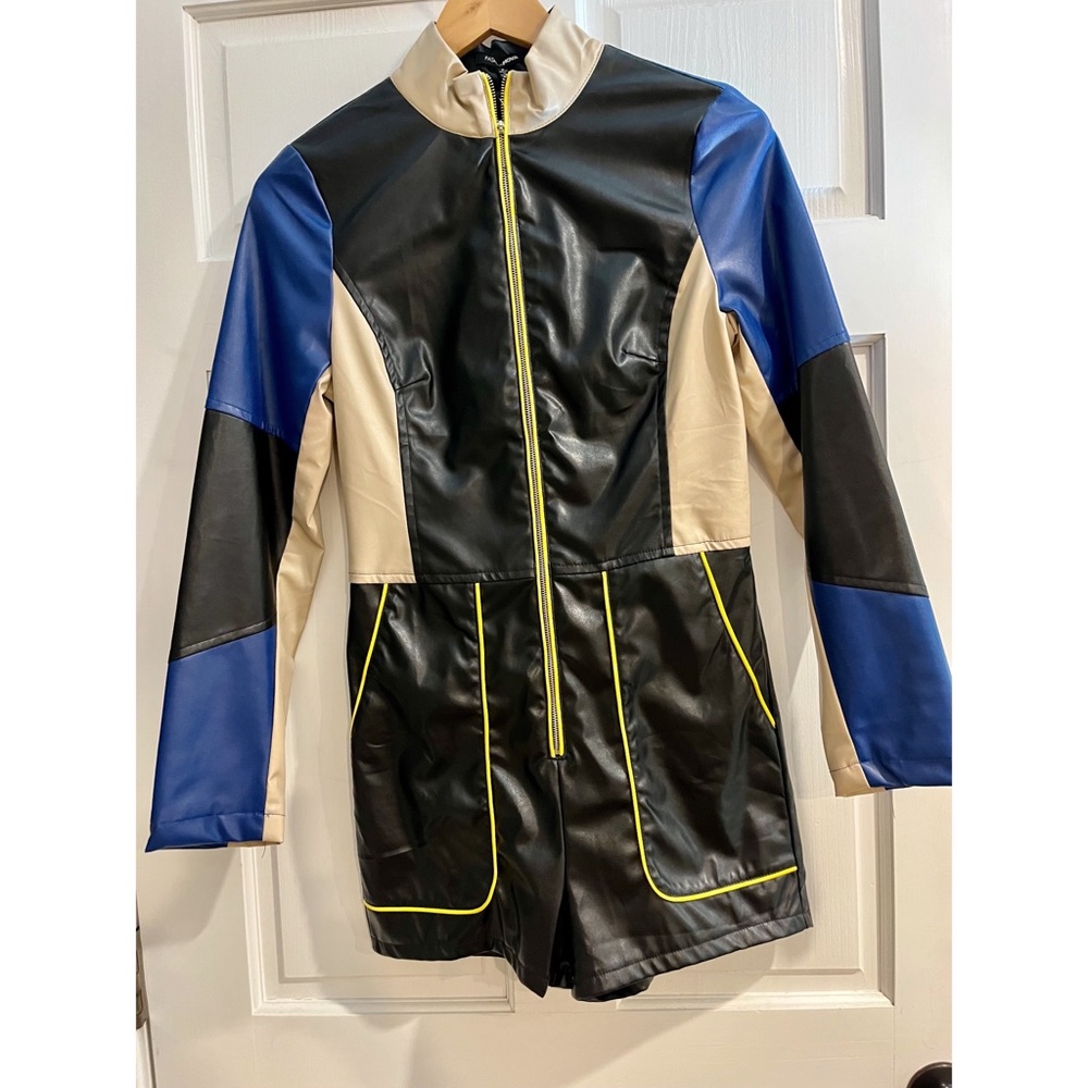 Fashion Nova, Faux Leather, Romper,